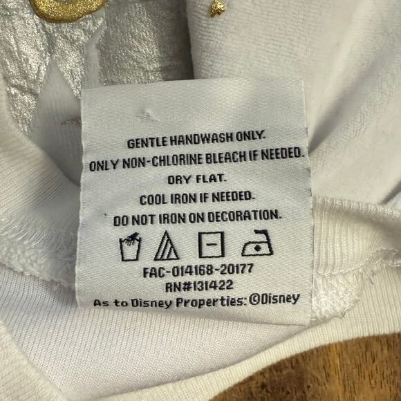 DisneyParks Disneyland Holiday Spirit Jersey Castle Terry 2020 White Unisex XS - Picture 9 of 9
